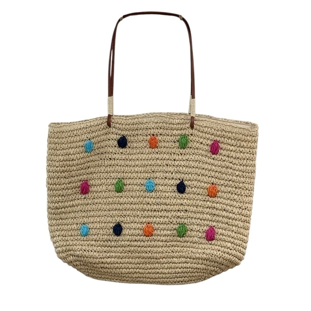 Isaac Mizrahi | Colorful Straw Tote